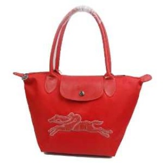 Pliages Sacs Longchamp soldes sortie Cheval Au Galop Rouge